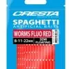 Cresta Spaghetti Worms -Aanbiedingen Hengels Winkel Cresta Spaghetti Worms Fluo Red