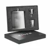 Eiger Silver Hip Flask Gift Set -Aanbiedingen Hengels Winkel Eiger Silver Hip Flask Gift Set